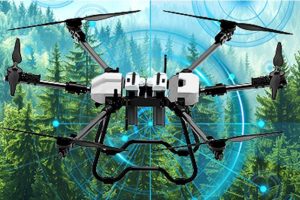 Drone for agricultural use Agricultural drone in operation