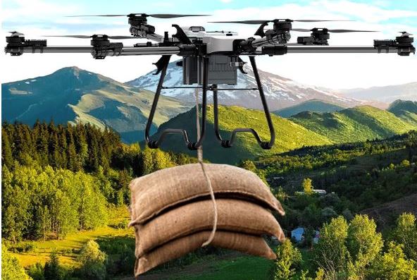 Construction drone Building material transport drone