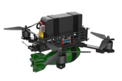 Forlia FPV Racing Drone Technical Diagram Showing Dimensions and Components